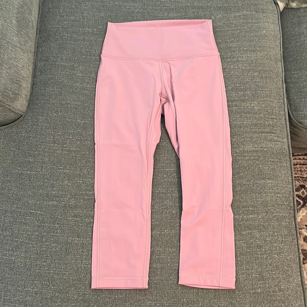 Pink Wonder Under 21” crop pink leggings lululemon